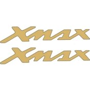 Resim Yamaha Xmax Uyumlu Damla Yazı Gold 22x4 Cm Sticker 