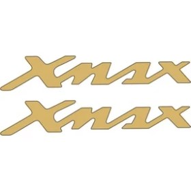 Resim Yamaha Xmax Uyumlu Damla Yazı Gold 22x4 Cm Sticker 