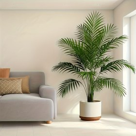 Resim Canlı Yapay Tropikal Palmiye Ağacı - Büyük Simüle Güneş Çiçeği Saksı Bitkisi, İç/Dış Mekan, Bahçe, Otel Dekoru ve Ev Hediyesi için İdeal, Yaz Hazır, Pil Gerektirmez, Ev Dekoru Vurgusu | Canlı Bitki Dekoru | Plastik Bitki Dekoru, Ev Dekoru 