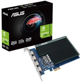 Resim ASUS GEFORCE GT730-4H-SL-2GD5 2GB DDR5 64BIT 4XHDMI EKRAN KARTI 