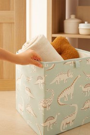 Resim Ocean Home Textile Dinozor Çocuk Odası Oyuncak Düzenleyici Saklama Kutusu 33x30x33 