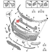 Resim Ön Tampon İç Travers C3 7414pk-22359020 