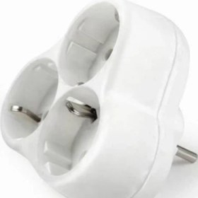 Resim Topraklı 3'lü Yonca 3'lü Priz Golyat Grup Priz 