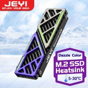 Resim JEYI Dazzcold M.2 SSD Isı Yalıtımı 2280 NVME NGFF Radyatör Magnezyum Alüminyum Alaşımlı PC Verimli Soğutucu Termal Silikon Ped ile 