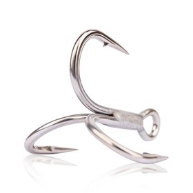 Resim Mustad Kaiju UltraNor In-Line Treble 35000UN Olta İğnesi - TITAN STEEL / NO:4/0 - 4LU 