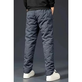 Resim Ghassy Co. Unisex Çift Katman Ultra Termal Su ve Rüzgar Geçirmez Kayak Motorcu Içi Kürklü Pantolon 