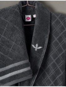 Resim Cottonbox Masculine Carlos Beyaz -antrasit Aile Bornoz Takımı Çok Renkli 