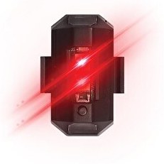 Resim Space 24 SPK01 Şarjlı 7 Renkli Led Flaşör Siyah 
