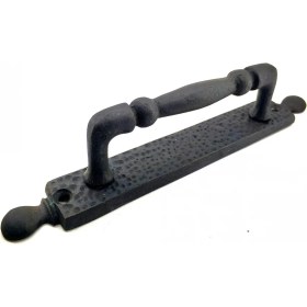 Resim Eco Port Antika Tarz Dekoratif Pirinç Misket Çekme Kapı Kolu - 223X33 Mm, Oksit 