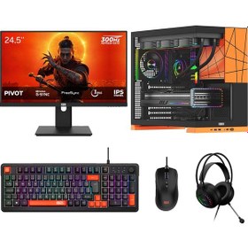 Resim Dragos DRX9802 Intel Ultra 9 285K 32 GB 1 TB Nvme SSD 32 GB RTX5090 24.5" Dos Masaüstü Oyuncu Bilgisayarı 