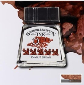 Resim Winsor & Newton Drawing Ink Çini Çizim Mürekkebi 441 Nut Brown 