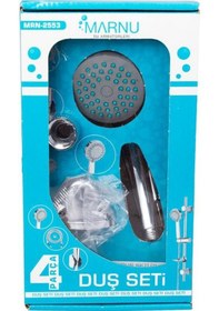 Resim Marmu 4 Parça Duş Seti Mrn-2553 Beyaz 