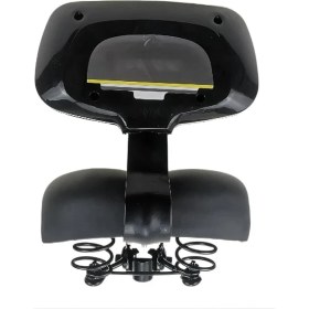 Resim Sırt Destekli Sele Koltuğu Arkalıklı Ayarlamalı Geniş Elektrikli Koltuk Selesi Siyah 