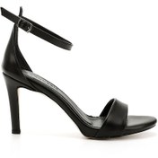 Resim Gönderi R Siyah Bilekten Bağlı Platformlu İnce Topuklu Sandalet Siyah 