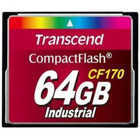 Resim transcend TS64GCF170 64 GB CF170 300X Industrıal 95/60MB/S Compactflash Hafıza Kartı 