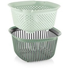 Resim Qlüx İdeas Liny Süzgeçli Kase Yeşil 25 CM 4000 ML 