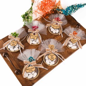 Resim Kişiye Özel Nikah Şekeri, Badem Şekeri Düğün Hediyesi, Kına Hediyeleri, Nikah Hediyeleri 