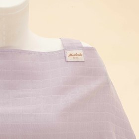 Resim Çift Katlı Muslin Emzirme Önlüğü - Lila Muslin 