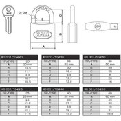 Resim Kale 20 Mm Sarı Pirinç Asma Kilit Kd-001/10-220 