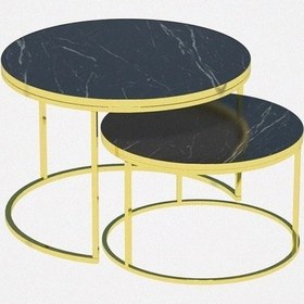 Resim Uslucan Alışveriş Orta Sehpa Ikili Lüx Specıal Gold Bendir Çok Renkli 