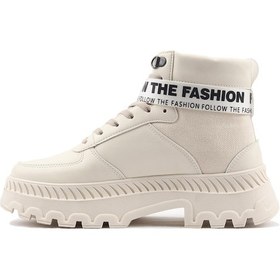 Resim Belt Kadın Bot - Krem 001 