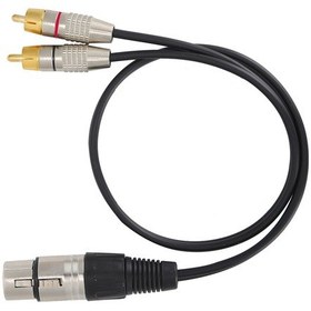 Resim Vkemall Xlr Anahtarlı 2 Rca Çıkışlı Ses Bölücü Kablosu, Profesyonel Ses Aktarımı, Emı/rfı Engelleme, 1 Metre Uzunluk Diğer 