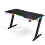 Resim Karr Gaming Thunder RGB Aydınlatmalı 140x65 CM Oyuncu Masası Siyah 
