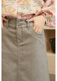 Resim Neways 2269-Denim Etek Gri 