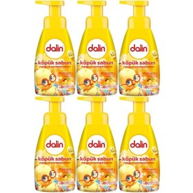 Resim Dalin Köpük Sabun 200 Ml Mango ve Portakal Kokulu Çoçuklar İçin 6'lı 