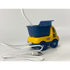 Resim bakgelal Çocuk Odası Sevimli Kamyon Masa Lambası, USB Şarjlı Okuma Işığı, Hayvan Figürlü Dekoratif Kamyon 