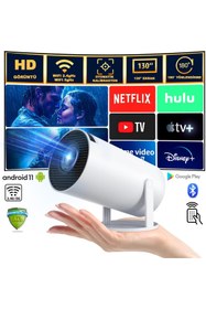 Resim paris elektronik Harvox Projeksiyon Taşınabilir Projeksiyon Cihazı HD Projeksiyon Cihazı Android 11 Android TV 