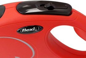 Resim Flexi New Classic Tape Şerit Otomatik Köpek Gezdirme Tasması Kırmızı 5M S 