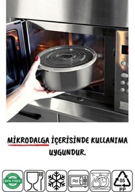 Resim Nandy Home Mikrodalga ve Difrizde Kullanılabilen Saklama Kabı Seti Yuvarlak 24'lü Mürdüm 