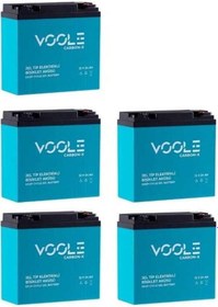 Resim 12v 24ah Jel Akü 5'li Set Elektrikli Bisiklet Aküsü 60v Olan Modeller İçin 