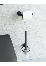 Resim Tecno Black Tuvalet Kağıtlık, Yedek - Mat Siyah Mat Siyah 