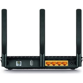 Resim MG-GROUP goldvortex -VR600 VR600 AC2100 Kablosuz Gigabit VDSL/ADSL Modem Router Siyah/Gümüş goldpath 650340 