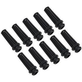 Resim 100 Adet - 6.0mm İç Çaplı Sr Kablo Koruyucu Siyah Spiral Tip Kablo Kelepçesi 