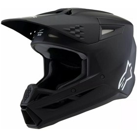 Resim Alpinestars SM3 Youth Off-Road Çocuk Genç Motosiklet Kaskı Mat Siyah 