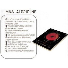 Resim Minisan MNS-ALP210 INF Yeni Nesil Ocak 