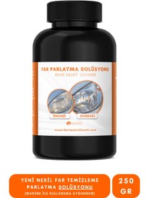 Resim Atlantis Makine Kimya Temizlik Yeni Nesil Premium I Buharlı Araba Far Temizleme Ve Parlatma Solüsyonu I Kloroform Uyumlu 250 gr 