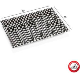 Resim Eco Modül Kaşıklık 7 Gözlü Damalı 50X36 ROYALEKS-ACERO-20134 