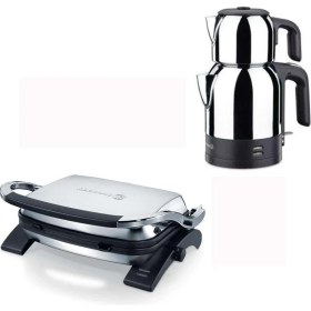 Resim Korkmaz Tostkolik Inox Tost Makinesi ve Korkmaz Demkolik Çay Makinesi 