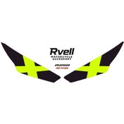 Resim Rvell Rks R250 Uyumlu Far Sticker X Sarı 1.Resim 