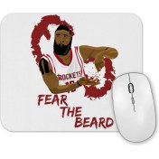 Resim Baskı Dükkanı James Harden Fear The Beard Mouse Pad 