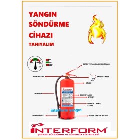 Resim İnterform Interform 6 kg Köpüklü Yangın Söndürme Cihazı 