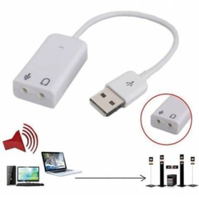 Resim Yeni Model 7.1 Ses Kartı 3.5mm USB Ses Kartı Laptop Uyumlu 