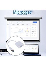 Resim Microcase Usb 3.0 To Vga Adaptör - 20 Cm Beyaz - Al2619 