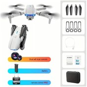 Resim Maxaccess Profesyonel E99 Pro K3 Çift Hd Kameralı Katlanır Drone Oyuncağı Gri 