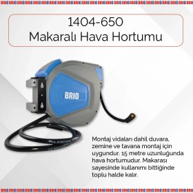Resim Brio Hava Hortumu Makaralı 15 M + 1 M 8X12 MM 