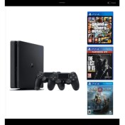 Resim Playstatıon 4 Slım 1 Tb Teşhir Ürün + 3 Adet Oyun 